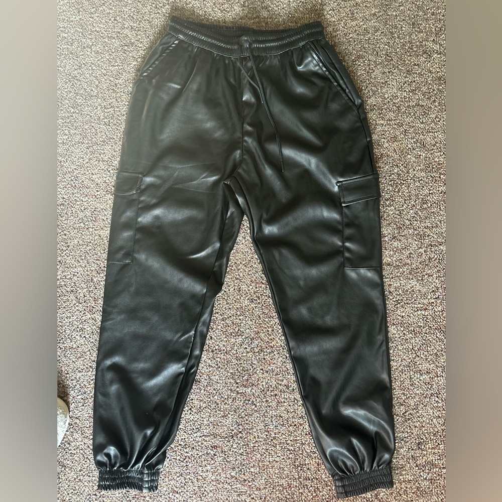 Black Pleather Woman’s Pants